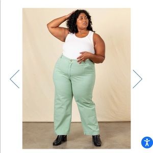 SAMPLE SALE - Work Pants Petite - Sage Green